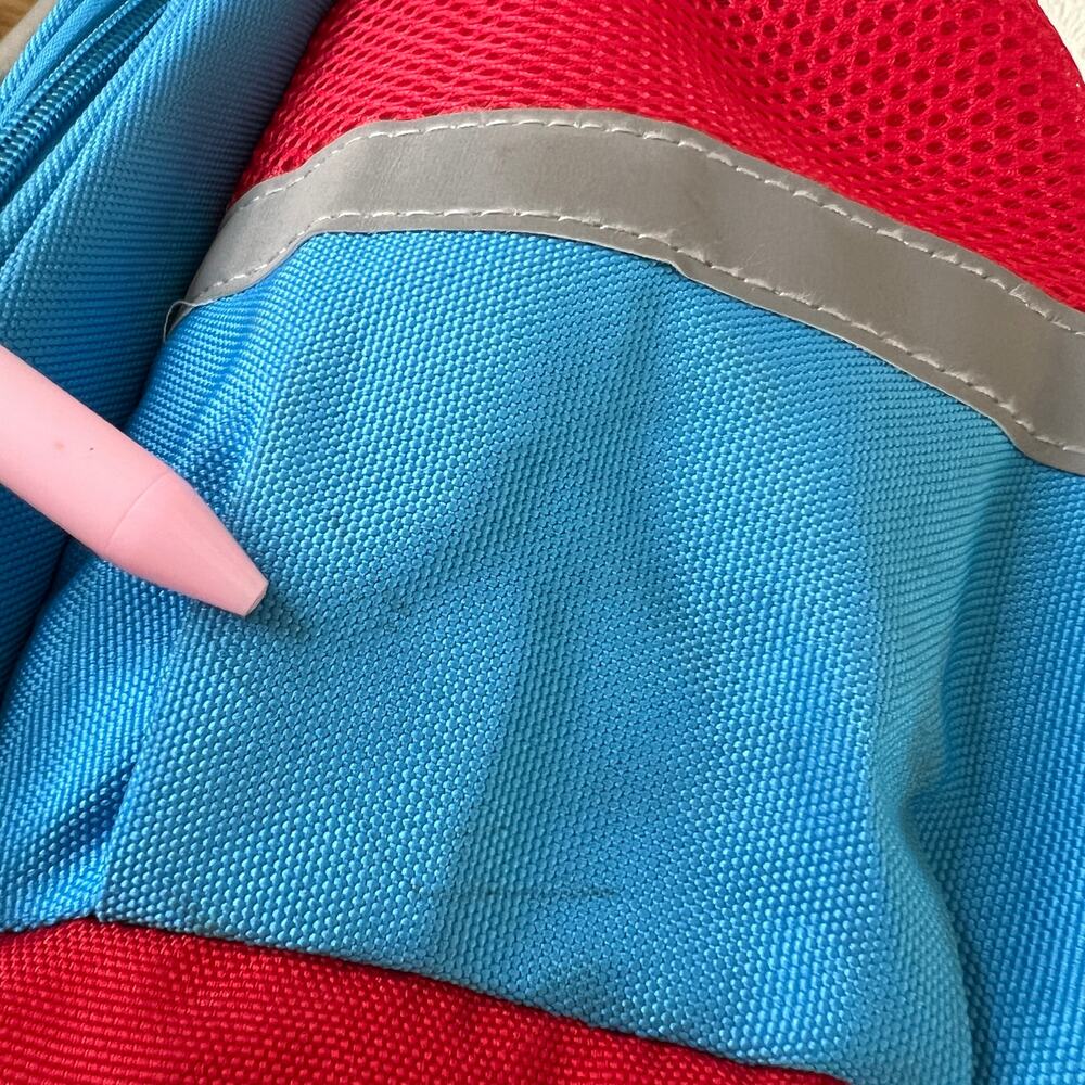Kids Gaming Backpack Nintendo Switch Style Red Blue School Bag - Picture 10 of 13
